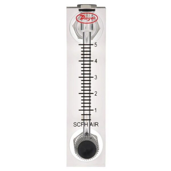 Flowmeter, range 6-50 cc/min water.